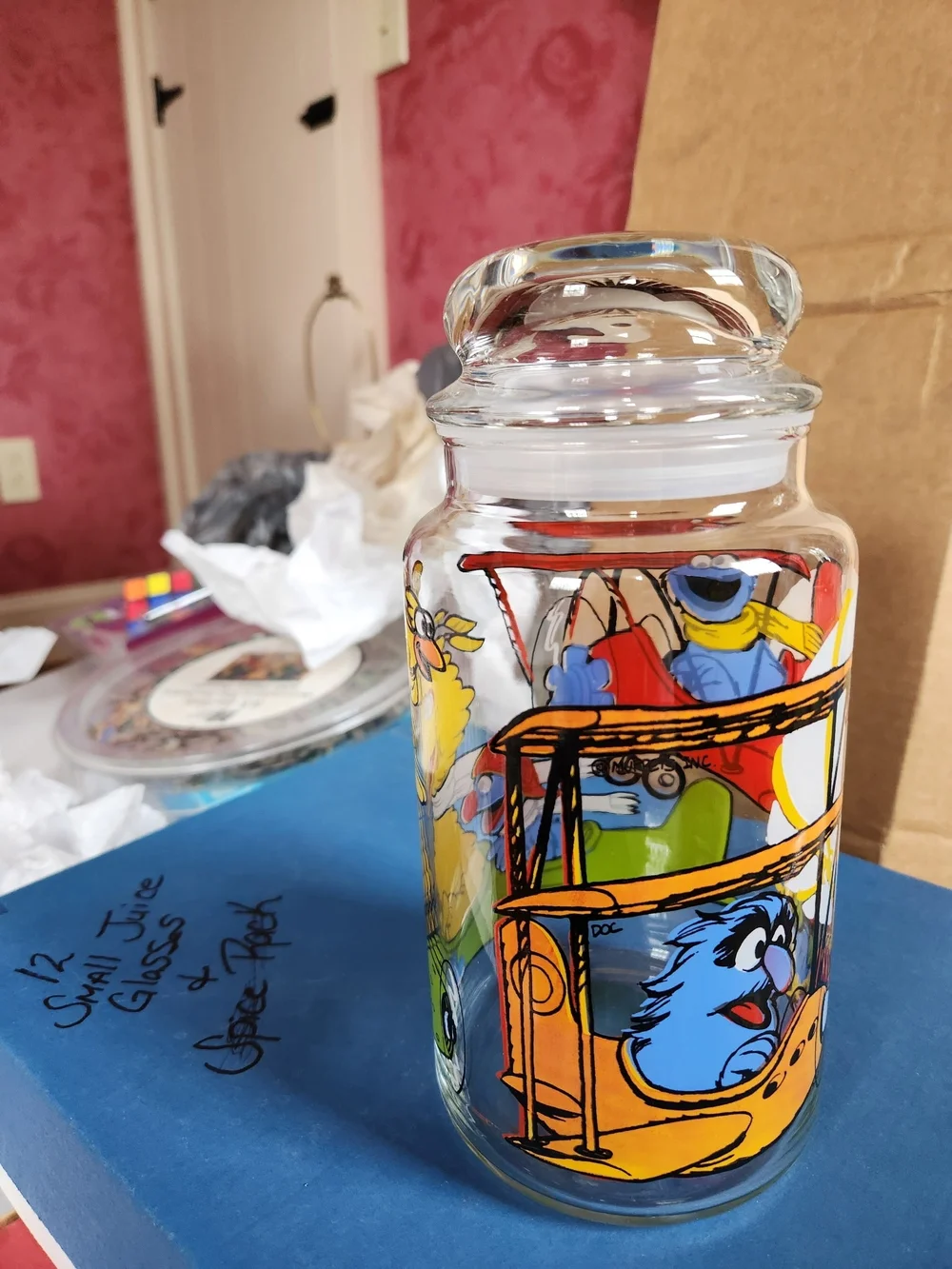 Big Bird Decorative Glass Canister - Yellow Sesame Street Design